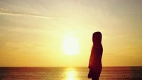 Sunset dari atas tebing Pantai Mandorak