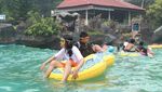 Serunya Main Ombak di Kolam Waterpark Purbalingga