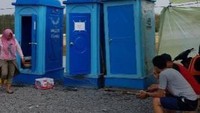 Rest Area dengan fasilitas seadanya. Contohnya adalah Toilet Portable ini. Pengalaman pertama menggunakan Toilet Portable seperti ini.