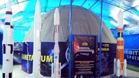 Ruangan sementara yang digunakan untuk Digital Planetarium
