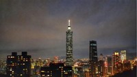 Suasana Malam kota Taipei