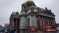 St Isaac cathedral, salah satu gereja paling cantik di Rusia