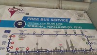 Maps di setiap pemberhentiaan bus