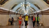 Megahnya stasiun kereta di Moskow