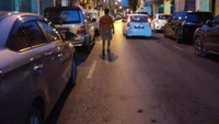 Sepanang jalan Carpenter di malam hari.
