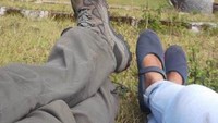 Sebelah barat Danau situ cipanunjang dengan pemandangan Gunung Tilu