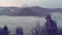 Pemandangan di depan Bromo
