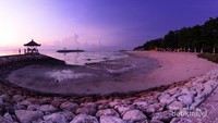 Pantai Sanur Bali setelah sunrise