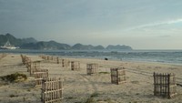 Pasir putih Pantai Pulo Kapuk