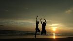 Sunset Mantap di Pantai Pulo Kapuk, Aceh