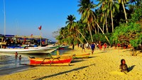 Suasana cantik Pantai Tanjung Gelam