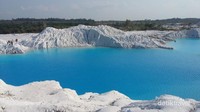 Danau Aik Biru di Air Bara, Bangka Selatan