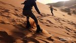 Surfing Tapi di Pasir Gurun Sahara