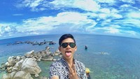 Keindahan Pulau Lengkuas menjadi spot foto yang cantik, Foto: @berryaldka