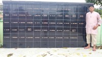 Prasasti Nama Pahlawan yang dimakamkan di Taman Makam Pahlawan Telabang Bangsa