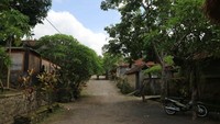 Suasana Desa Tenganan yang tampak sepi