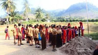 Semangat siswa siswi SDN 03 Bakauheni
