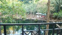 View telaga Nilem dari pintu kedatangan.