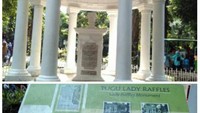 Monumen Prasasti Tugu Lady Raffles dan sejarah didirikannya