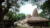 Ini kampung Prai Ijing yg bagian atas. ada sekitar tujuh rumah adat.