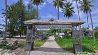 Gerbang kedatangan di pulau Maratua