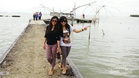 Jalanan menuju taman mangrove
