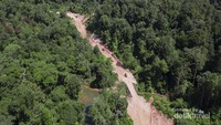 Pembukaan akses jalan Lebong Tandai dari Drone
