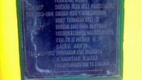 Prasasti pembangunan Masjid Al-Osmani