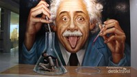 Lukisan 3 dimensi Albert Einstein