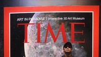 Lukisan 3 dimensi sampul majalah Time