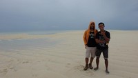 Foto bersama Ernez, salah satu pemenang detikTravel of the year 2016 asal Kupang, NTT