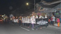 Euphoria takbir keliling santri masjid depok