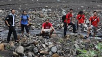 Sungai kecil di lembah Galunggung