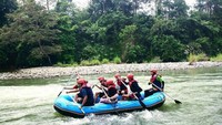 Para pengarung yang bersiap menaklukan Jeram Air Manna