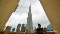 Salah satu spot terbaik memotret Burj Khalifa.