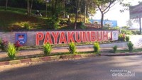 Ucapan selamat datang di rest area Payakumbuh