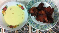 Menu Utama Ayam Panggang dan Santan