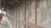 Patung budha yang ada di Maijishan Grottoes