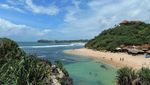 Usai Silaturahmi, Nikmati Indahnya Pantai Ngandong di Gunungkidul