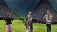 Nampak Bagian Depan Rumah Adat Desa Wae Rebo.