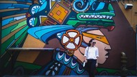 Turis asal Thailand yang di kawasan Haji Lane