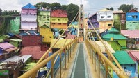 Jodipan, kampung warna warni yang berada di dekat  Statiun Kota Malang (Foto: BN8/JKT)
