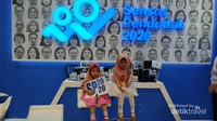 Salah satu stan yang dikunjungi. Stan BPS yang akan menyelenggarakan sensus penduduk