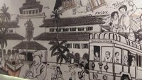 Pajangan Lukisan Karya Kolaborasi Anak Bangsa di Museum Gedung Sate