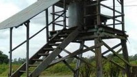 Tempat Penampungan Getah Karet