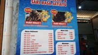 Daftar menu warung mie ayam Ibu Tumini 2