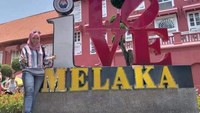 Stadhuys atau gedung merah yang bersejarah di Melaka