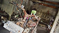 Bangkai Sepeda Motor di Museum Sisa Hartaku