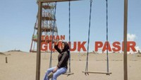 spot foto di ayunan gumuk pasir parangkusumo