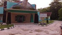 Patung penyu di penangkaran penyu